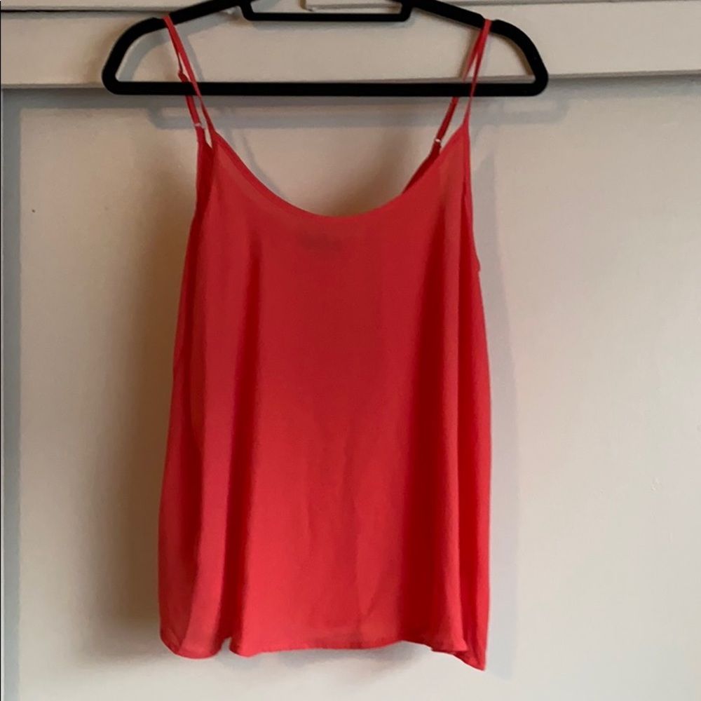 Coral dressy tank
